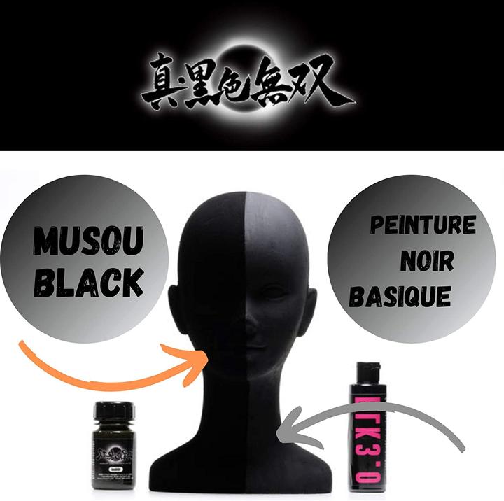 Actual product image Musou Black Acrylic paint (Black, 100 ml)