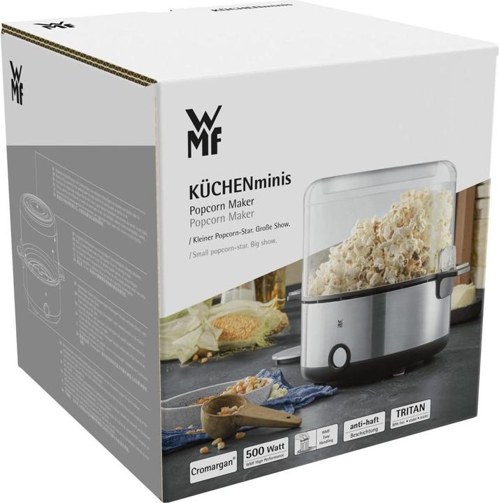 Image du produit WMF KITCHENminis Machine à pop-corn / Popcorn Maker avec couvercle et bol de service