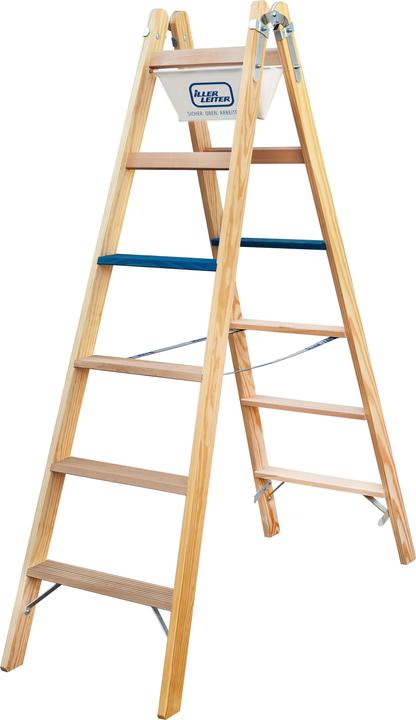 Iller LEITER Wooden stepladder steps ERGO Plus 2x10steps 2110-7 (2110-7) (Stepladder)