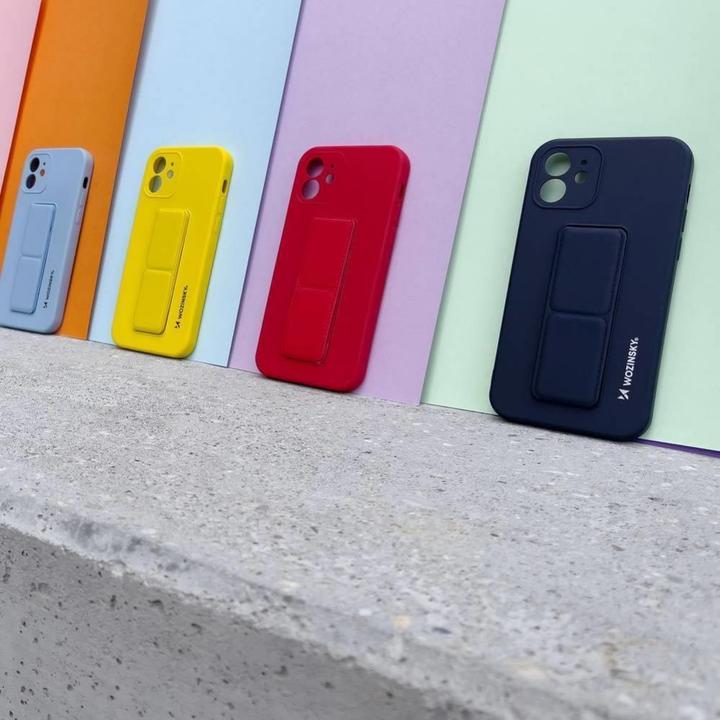 Produktbild Wozinsky Kickstand Case iPhone 13 mini silicone case with stand black (Apple iPhone 13 mini)
