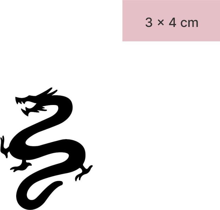 Produktbild minink Temporäres Tattoo – Chinesischer Drache