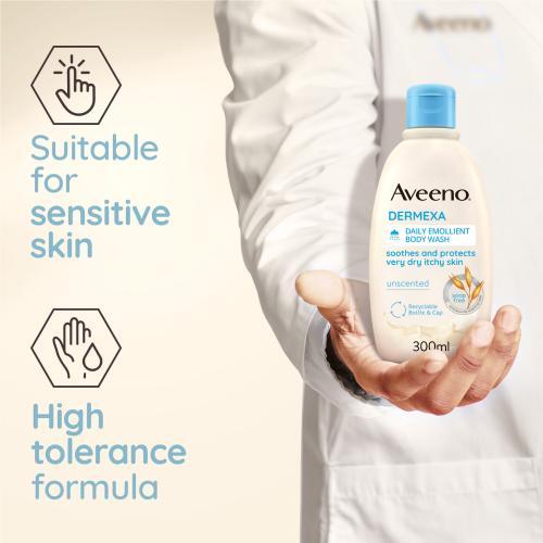 Actual product image Aveeno Dermexa Daily Emollient Body Wash (300 ml)