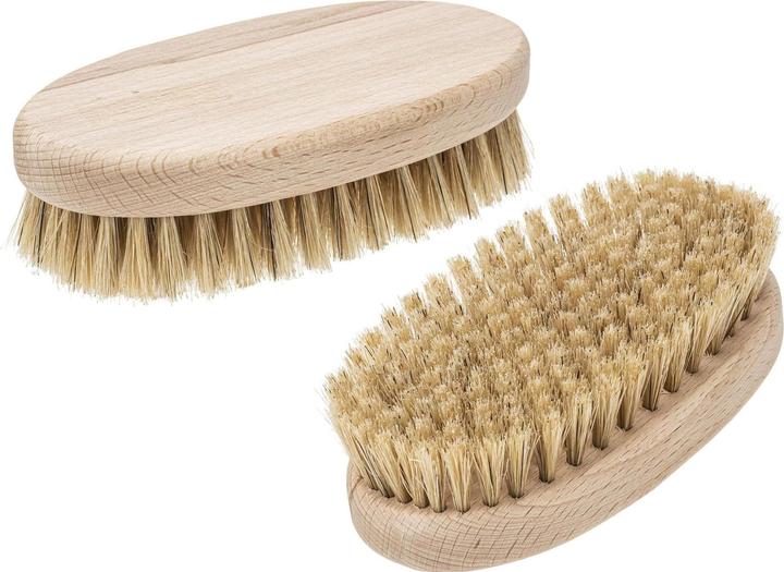 Immagine prodotto Glorex Spazzola per massaggi ovale 13,5 x 7 cm setole naturali, 1 pezzo