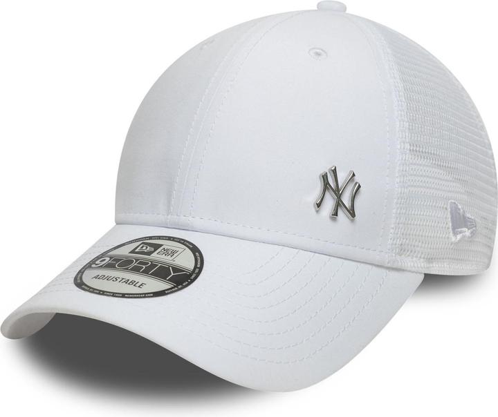New Era 9Forty Trucker Cap - Flawless New York Yankees Weiss