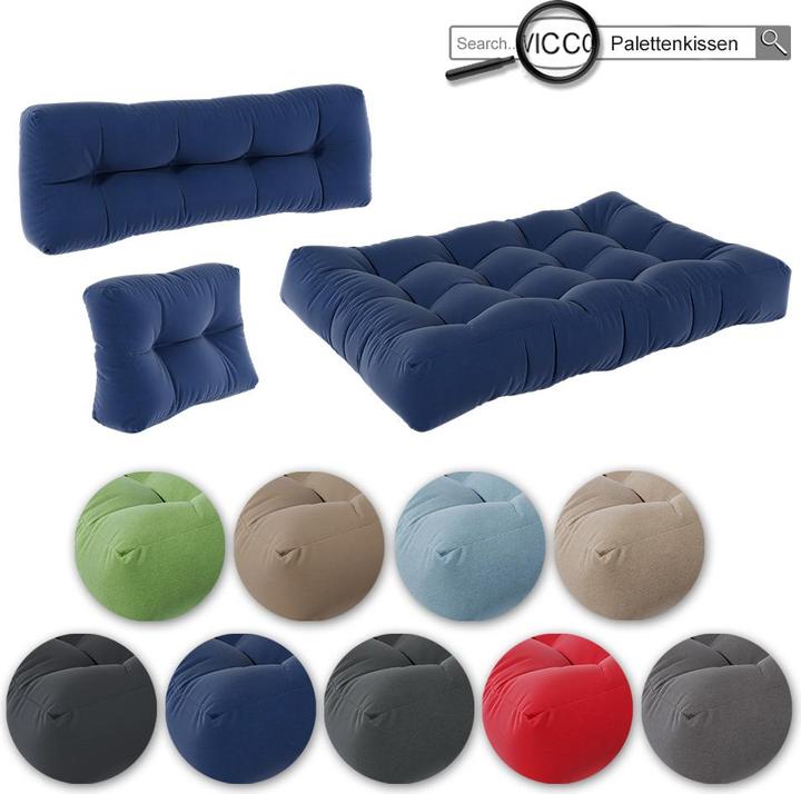 Immagine prodotto Vicco Palettenkissen Flocken (120 x 80 x 15 cm)