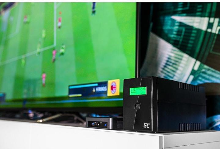 Produktbild GreenCell Cell UPS02 Unterbrechungsfreie Stromversorgung (USV) Line-Interaktiv 800 VA 2 AC-Ausgänge (800 VA, 480 W, Line-Interaktiv USV)