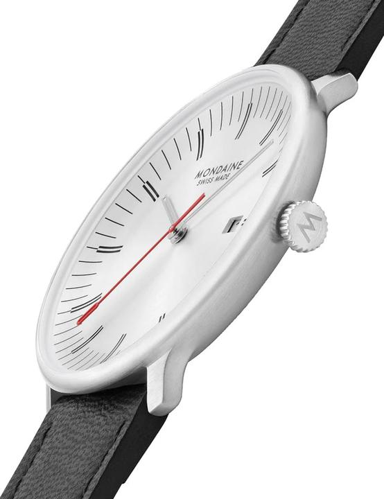 Immagine prodotto Mondaine MLE.41210.LBV Herrenuhr Doppio 41mm 5ATM (Fatto in Svizzera, Orologio da polso analogico, 41 mm)