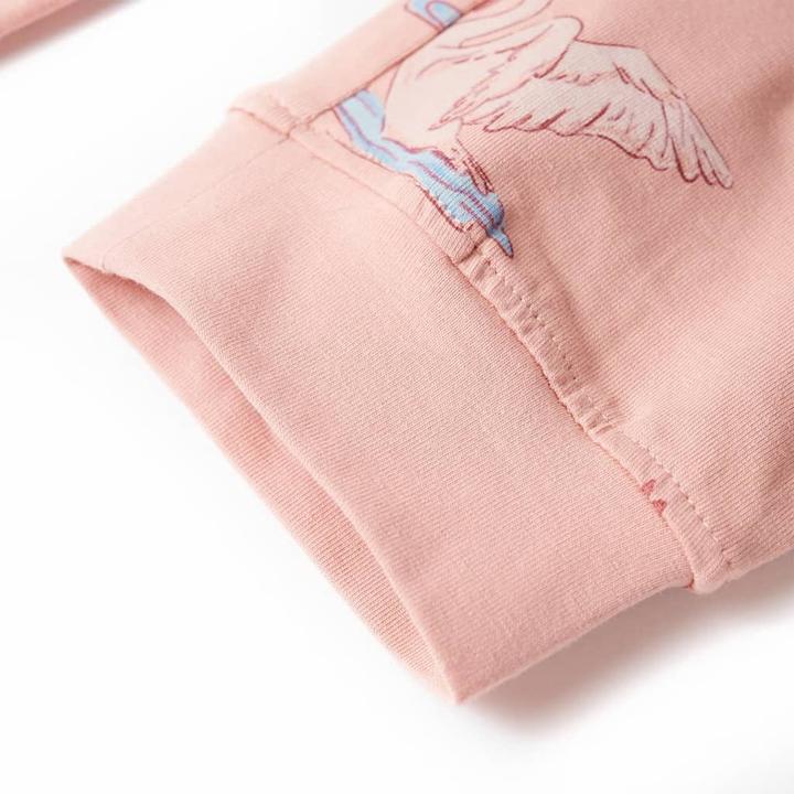 Produktbild VidaXL Kinderpyjama mit Langen Ärmeln Hellrosa 140,Material: 95 (140)