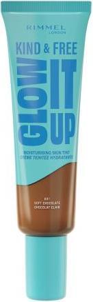 Immagine prodotto Rimmel London Rimmel Kind & Free Glow It Up Moisturising Skin Tint In Soft Chocolate - Soothes And Calms (601 Cioccolato morbido)