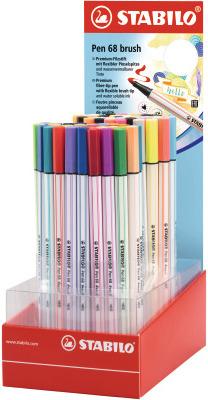 Immagine prodotto STABILO Penna in fibra 68 Brush S (80 colori assortiti, 1 x)
