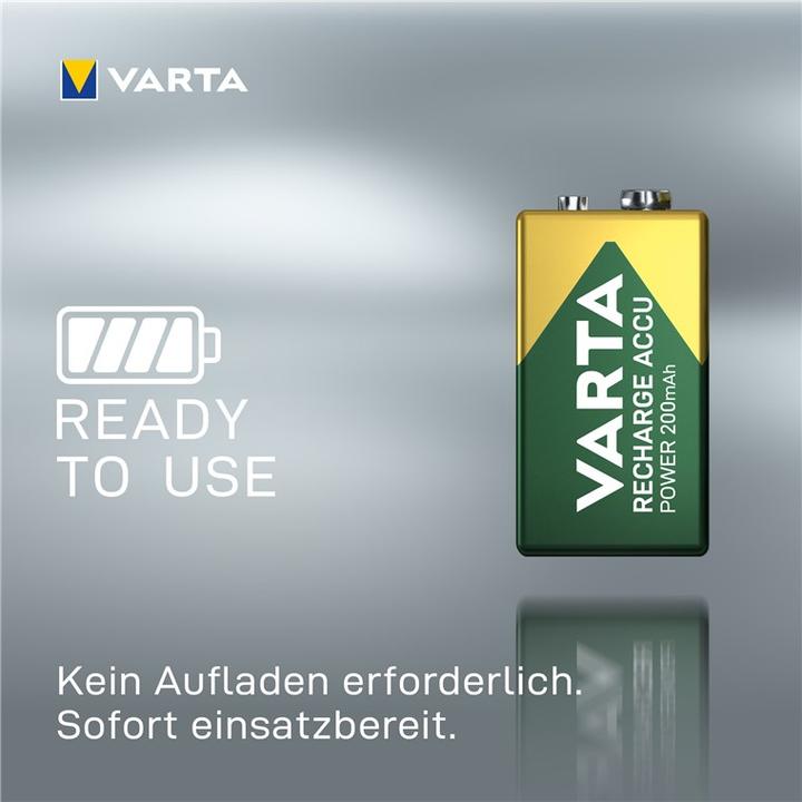 Productafbeelding Varta Recharge Accu Power (1 Pcs., 9V Block, 200 mAh)