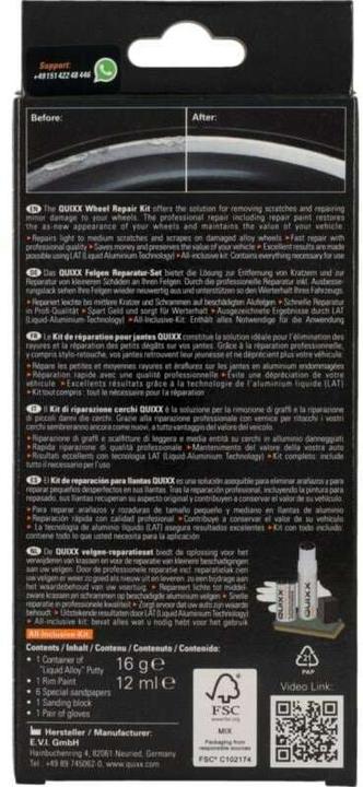 Produktbild Quixx Felgen Reparatur-Set (5 ml)