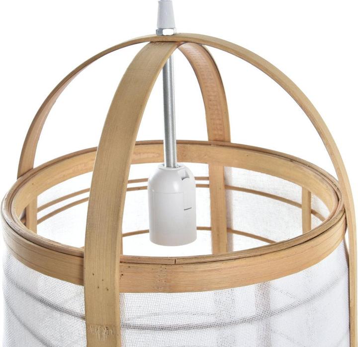 Actual product image DKD Home Decor Desk lamp White Natural Bamboo 40 W 220 V 32 x 32 x 45,5 cm