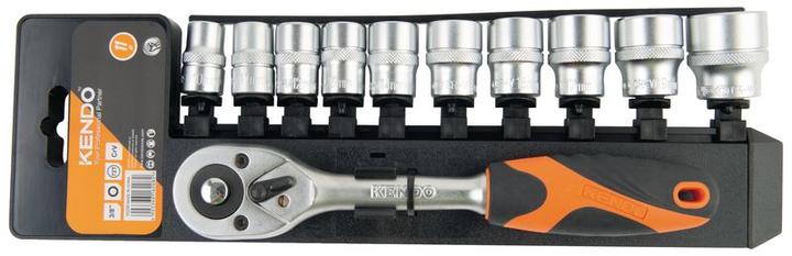 Immagine prodotto Kendo Zwölfkant-Steckschlüsselsatz 3/8" 11-teilig (22 mm)