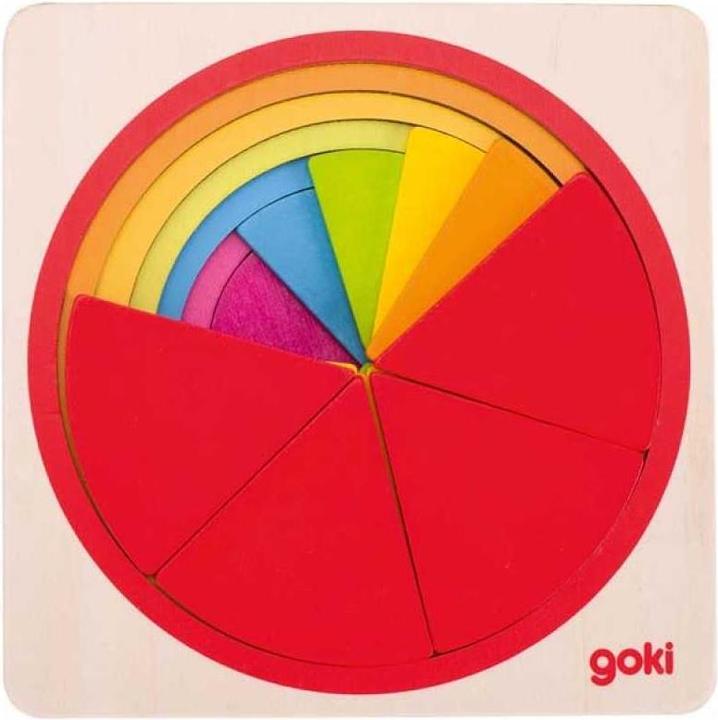 Produktbild Goki Schichtenpuzzle Kreis (21 Teile)