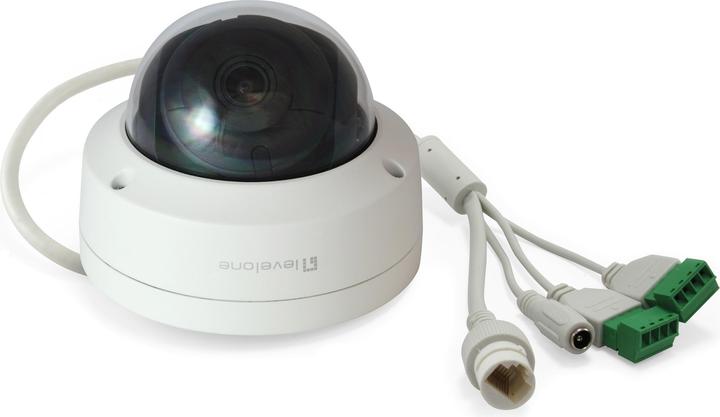 Produktbild LevelOne IPCam FCS-3403 Dome Out 4MP H.265 IR 9W PoE