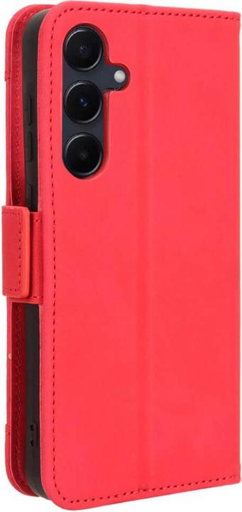 Actual product image Cover-Discount Galaxy A55 - Case with many card slots red (Samsung Galaxy A55)