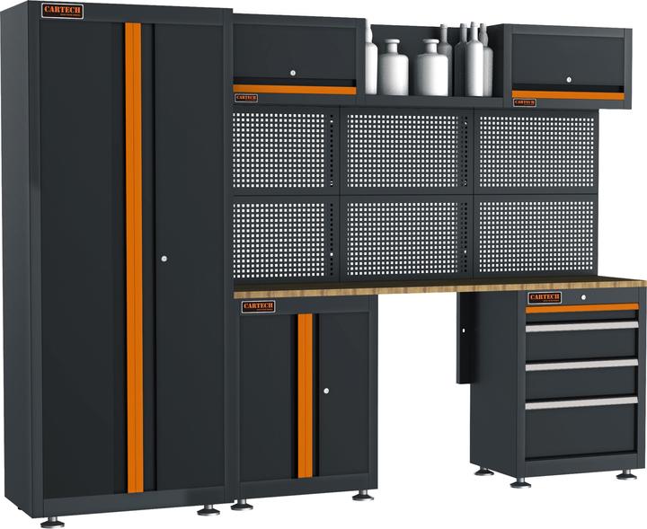 CarTech Système d'armoires 13 pcs. (259.20 cm, 183 cm)
