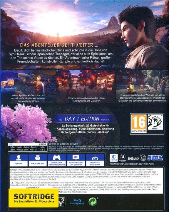 Produktbild Deep Silver Shenmue III (PS4, Multilingual)