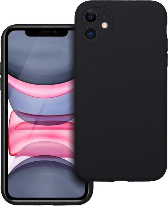 Actual product image OEM Back panel cover Case SILICONE 2mm for IPHONE 11 black (Apple iPhone 11)