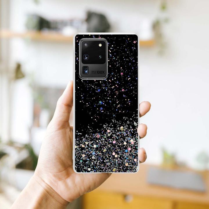 Image du produit Cadorabo Couverture TPU paillettes scintillantes (Samsung Galaxy S20 Ultra)