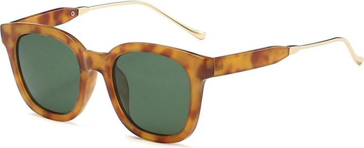 Techsuit - Sunglasses Polarised (2050) - for Women with UV Protection, Metal and PC - Green Leopard