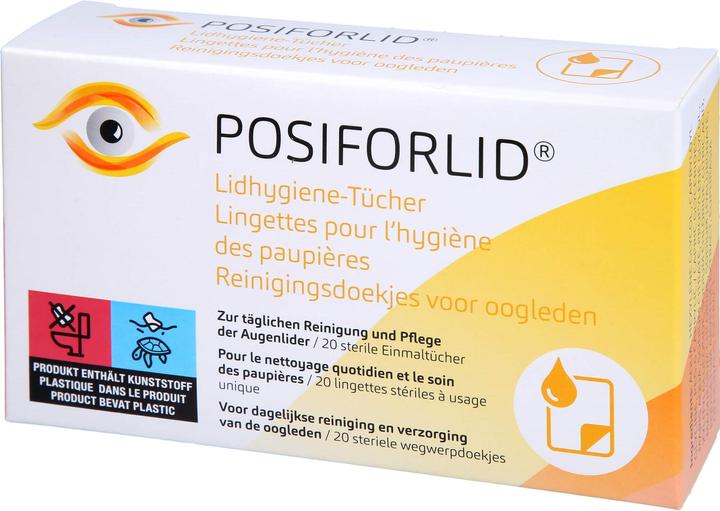 Image du produit Pharma Medica Posiforlid lingette hygiénique pour les paupières, 20 pcs TUE (Chiffons de nettoyage)