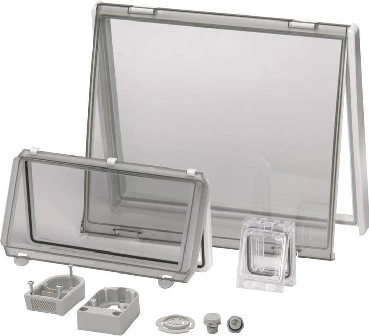 Produktbild Fibox Gehäusedeckel Deckel Transparent, mit Scharnier (L x B) 162 mm x 77 mm Polycarbonat Klar PC L 08 1 (Gehäuse)