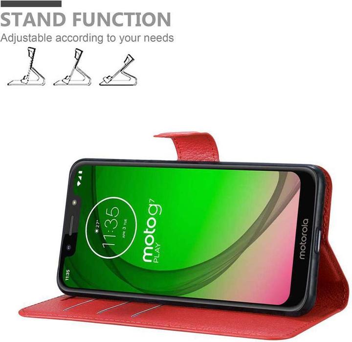 Productafbeelding Cadorabo Boek met kaft met standfunctie (Motorola Moto G7 Play)