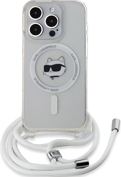 Produktbild Karl Lagerfeld KLHMP14LHCCHNT iPhone 14 Pro 6.1" hardcase transparent IML Choupette Head & Cord Mags (Apple iPhone 14 Pro)