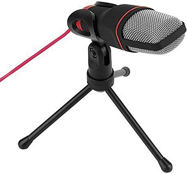 Produktbild Varr Gaming Microphone with Tripod Stand, jack connetion, Black, Cable