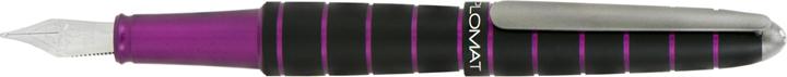 Produktbild Diplomat Füllhalter Elox ring schwarz/lila (Schwarz/Lila, 1 x)