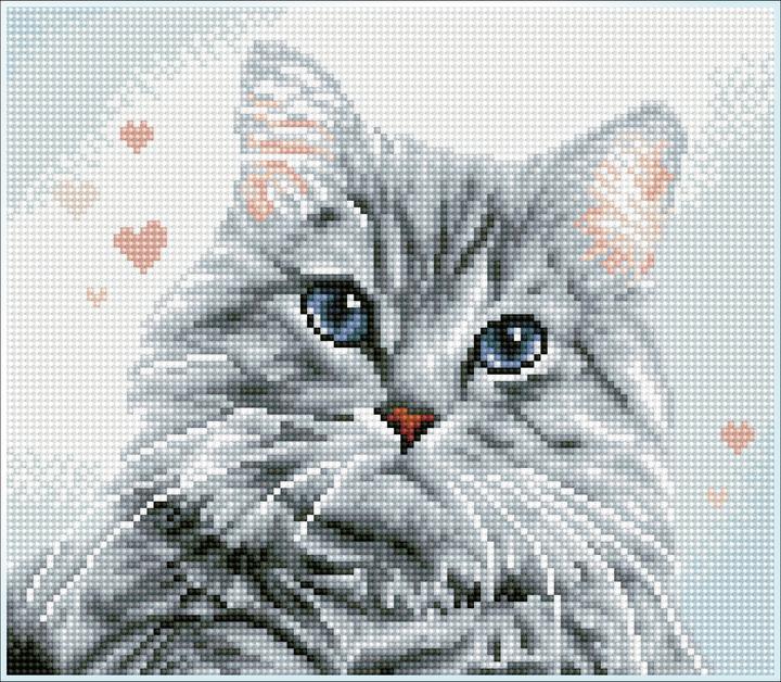 Produktbild Diamond Dotz Squares Katze Pricilla