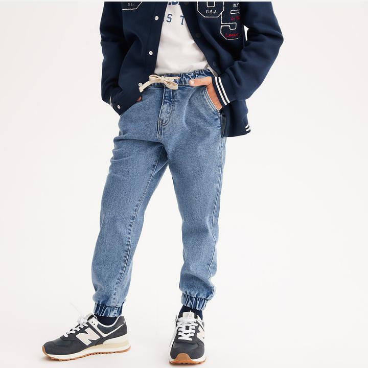 La Redoute Collections Gerade Jeans mit anliegendem Beinsaum