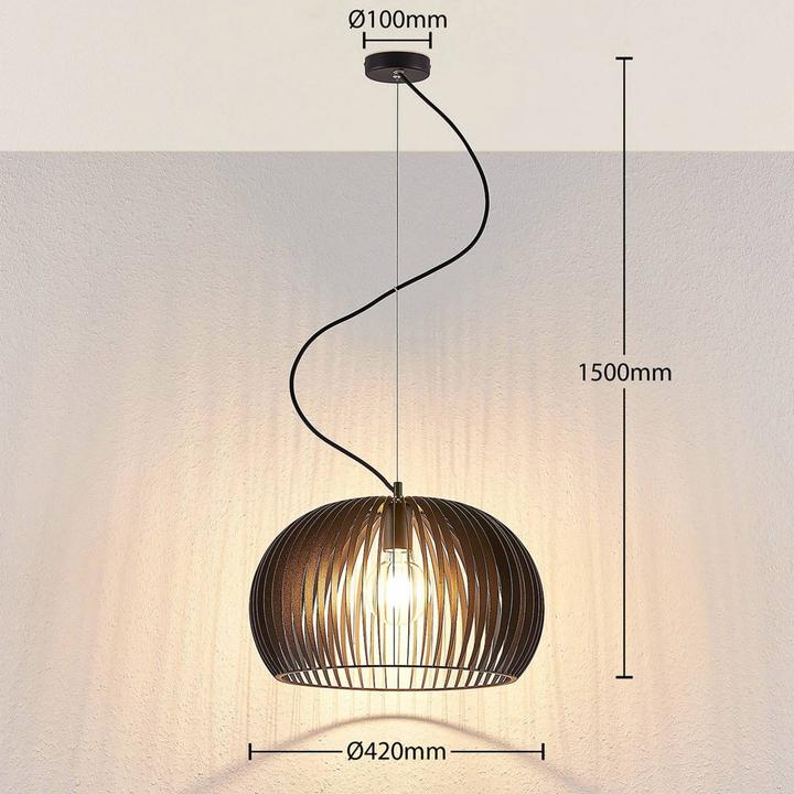 Image du produit Lindby Jusra 1 Lampe à suspendre Black (E27)