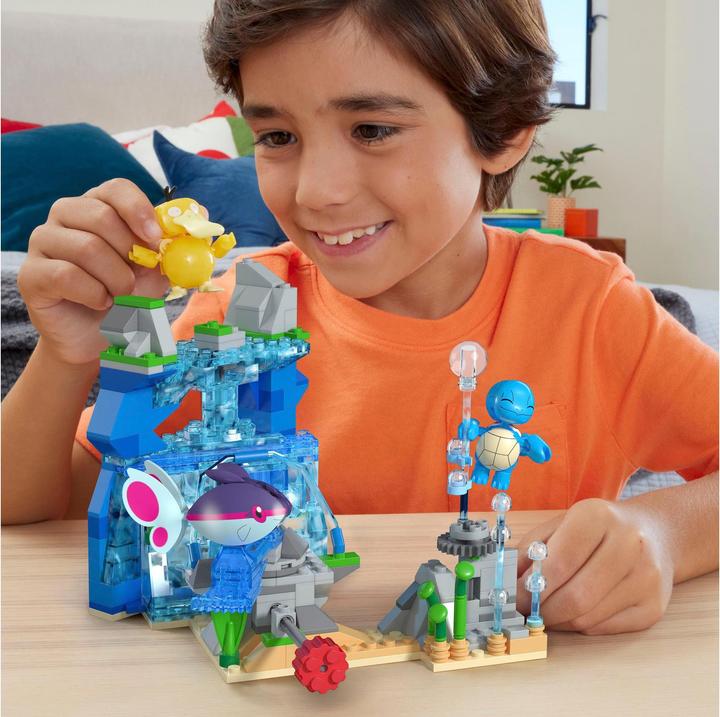 Immagine prodotto MEGA Set di giocattoli da costruzione Pokémon avventura acquatica con 3 figure d'azione