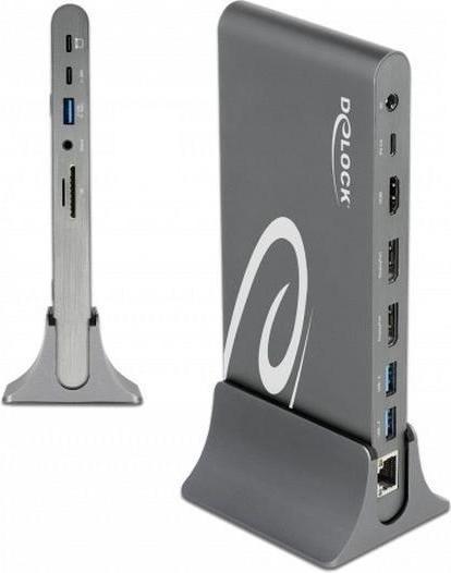 Immagine prodotto Delock Docking station USB-C - USB/SD/LAN/HDMI/DP (USB-C, 3 Porti)