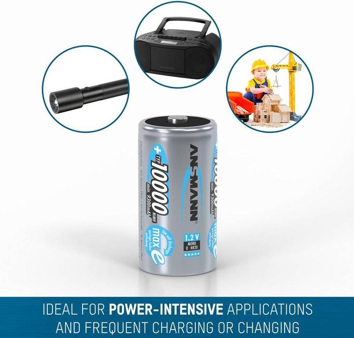 Actual product image Ansmann Mono D (2 pcs., D, 9300 mAh)