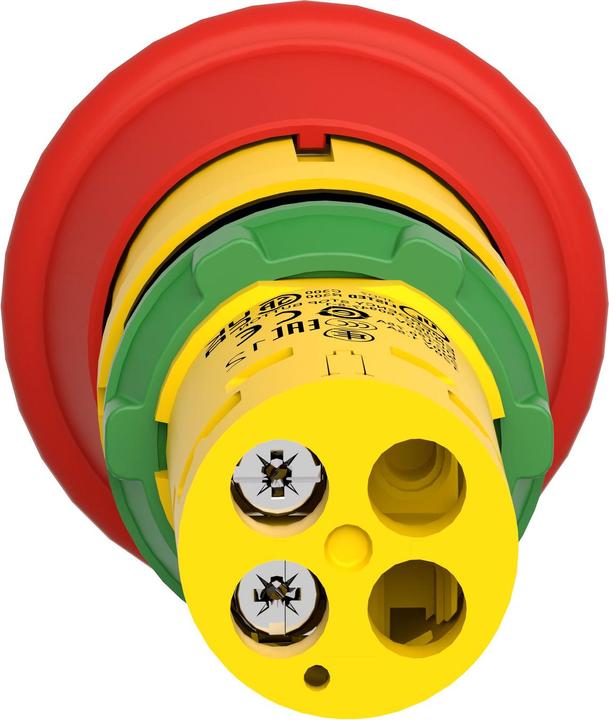 Image du produit Schneider Electric Bouton d'arrêt d'urgence, Harmony XB7, monobloc, plastique, Ø22mm, rouge, réarmement par traction,