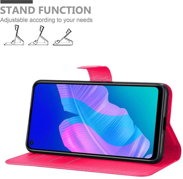 Actual product image Cadorabo Book with stand function cover (Huawei P40 Lite E)