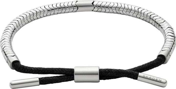 Immagine prodotto Skagen Armband PELLE (25 cm, Acciaio inossidabile, Nylon)