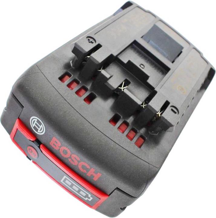 Actual product image Bosch Professional Zubehör Battery GSR 18 V-LI battery 2607336815, 2607337263, 1600A004ZN with 18 Volt and 6Ah (6 Ah)