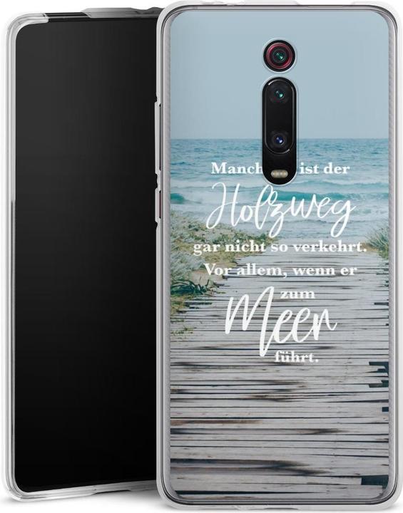 Produktbild DeinDesign Silikon Hülle für Xiaomi Mi 9T Pro Handyhülle Case Smartphone Schutzhülle Spruch Statement Strand (Xiaomi Mi 9T Pro)
