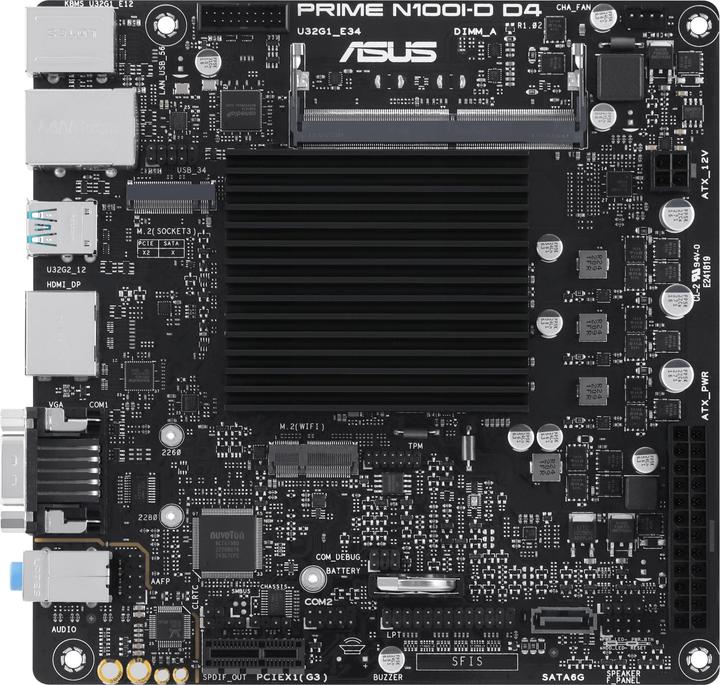 ASUS Prime N100I-D D4 (NA (integrated CPU), Mini-ITX)