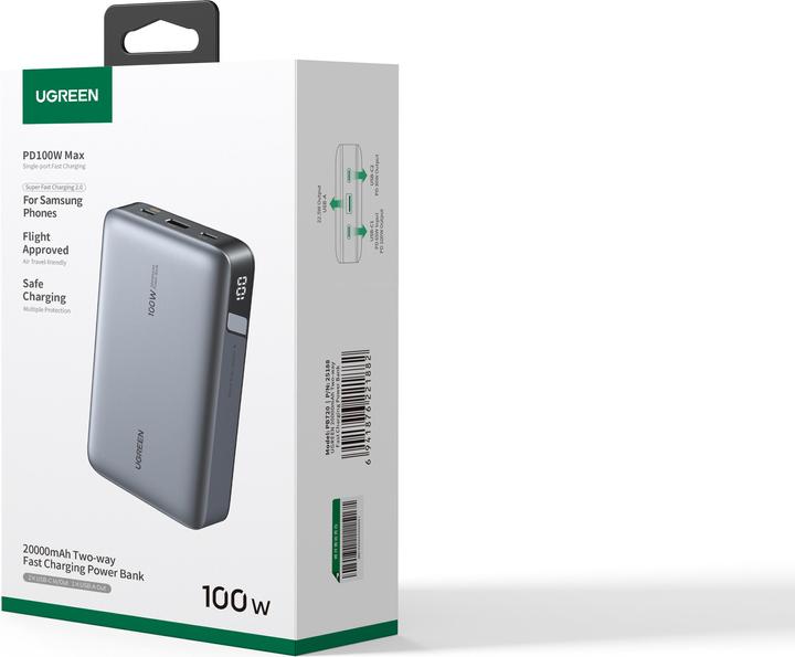 Image du produit Ugreen Banque d'alimentation (20000 mAh, 100 W, 72 Wh)