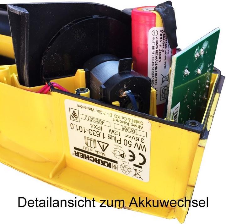 Image du produit Kärcher Akku WV 50 Plus Akku 1.633-101.0, 6.664-244.0, 1UR18650S