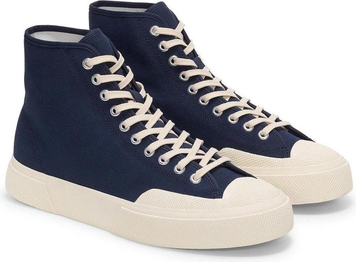 Blanc naturel, Bleu Marine