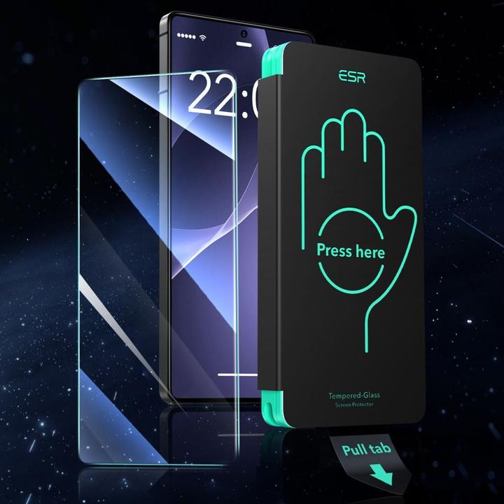 Actual product image ESR - Tempered Glass (2pack) - Samsung Galaxy S25 Ultra - Clear (2 Piece, Samsung Galaxy S25 Ultra)