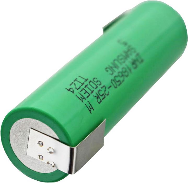 Produktbild Samsung Akku INR18650 25R ungeschützt mit Lötfahne Z (1 Stk., 18650, 2500 mAh)