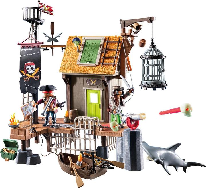 Image du produit Playmobil Port pirate avec prison pour corsaires (71792, Playmobil Pirates)
